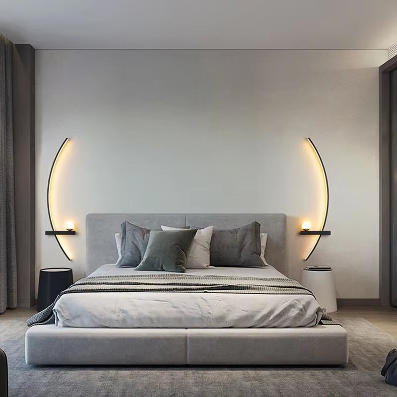 LED Wall Lamp 55/105CM Smart Remote Control Left Right Lighting Wall Sconces Bedroom Bedside Living Room Home Led Lights Lustre